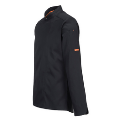 (5 st) Långärmad MeshAir Pro Chef Jacket - Svart - Storlek: L