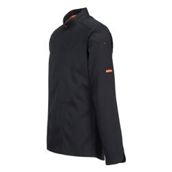 (5 pieces) Long Sleeve MeshAir Pro Chef Jacket - Black - Size: XL