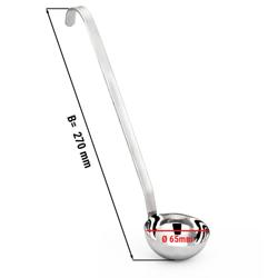 (4 pcs) Louche à sauce - Ø 63mm - 0,06L - Longueur : 270mm - Acier inoxydable