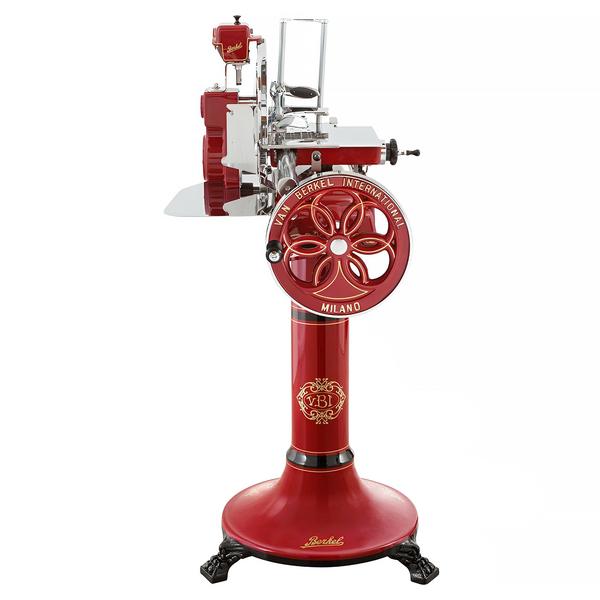 BERKEL | Commercial Flywheel Meat Slicer B114 – Ø319 mm blade - Red - With Stand - 670×825×1480 mm