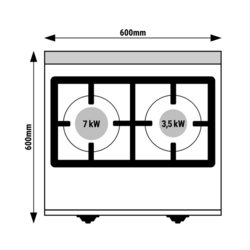 Kaasuliesi - 10,5 kW - 2 poltinta