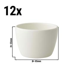 (12 uds) Bol - Lux - Porcelana - 18cl - redondo - Ø85mm - Marfil