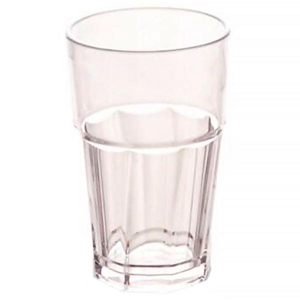 (50 Adet) Polikarbonat Su Bardağı - Şeffaf - 300 ml