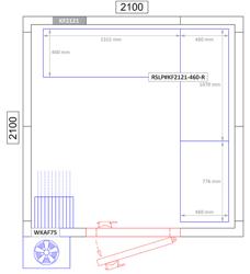 (3 szt.) Regał aluminiowo‑polipropylenowy - 1315x1070x1800mm - układ L - 3 półek - Nośność na półkę: 90kg