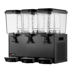 Commercial Refrigerated Juice Dispenser 3×18 Litres – Black - Triple Tank - R290