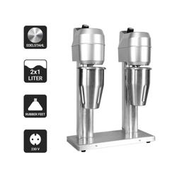 Milkshake & Drinks Mixer ECO - twin spindle - 2x 1 litre - 2x 300 Watt - Variable speed