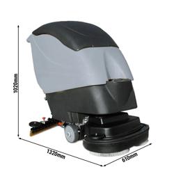 Industrial Floor Cleaner Scrubber Dryer – 2200 m²/h - Battery+Charger - 2× Nylon Brushes