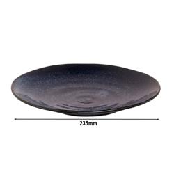 (10 piezas) Plato plano Palmer Kiryu - Ø 23,5 cm - Azul