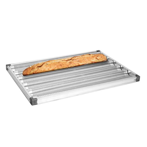 Baguetteblech - Aluminium - EN 600x400 - mit 5 Mulden