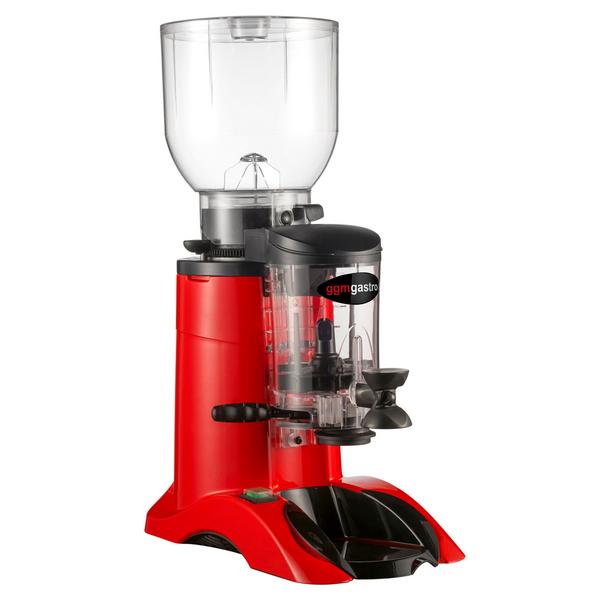 Moulin à café – 2 kg – 77 dB – Avec doseur – Rouge