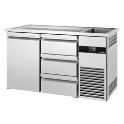 Direct Draw Beer Dispenser / Kegerator PREMIUM - 1550x700mm - 1 Solid Door & 3 Drawers