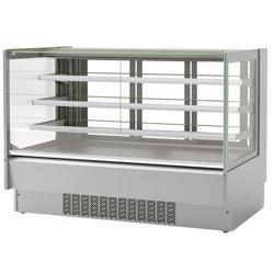 Vetrina pasticceria refrigerata Lina - 548l - 1915mm - Doppio vetro - con 3 ripiani - porte posteriori scorrevoli; LED interni