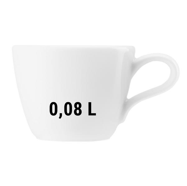 (6 pieces) SELTMANN WEIDEN | Coup Fine Dining Espresso Cups – White - 80 ml - Porcelain