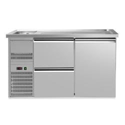 Barkoelkast PREMIUM PLUS - 1550x700mm - 1 deur & 2 laden