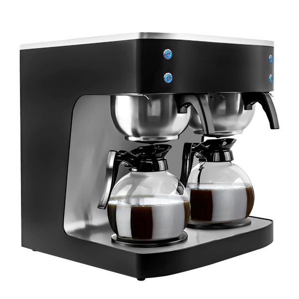 Mașină de cafea cu filtru - 2x 1,8 litri - 4kW - cu 2 carafe de sticlă și 4 plăci de încălzire