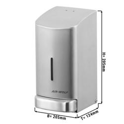 AIR-WOLF | Distributeur de savon et de désinfectant avec bouton-poussoir - 800ml - inox 