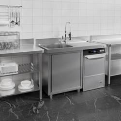 Spülmaschinen-Spülschrank - 1200x600mm - mit 1 Becken links