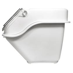 Contenedor para ingredientes - 40L - 486x593x432mm - Polipropileno - Blanco - tapa transparente - Apilable