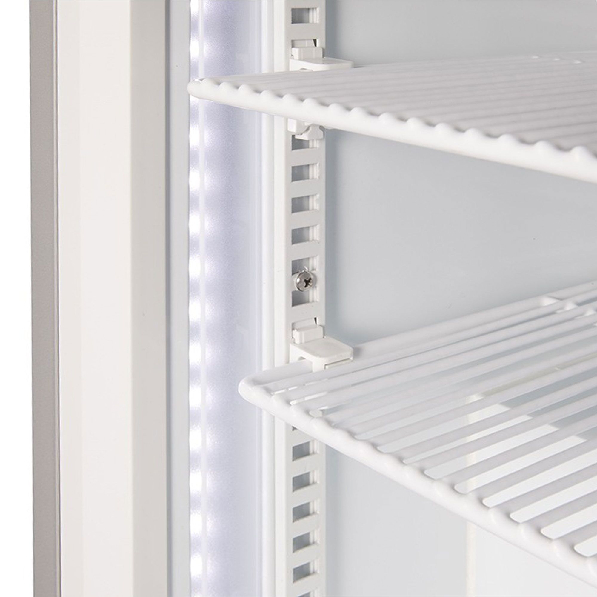 GASTRO-COOL | Mini-congélateur - 51 litres - avec 1 porte en verre - Argent