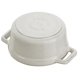 STAUB | Mini Cocotte Round Enamelled Cast Iron Casserole Dish – Ø10 cm – White Truffle