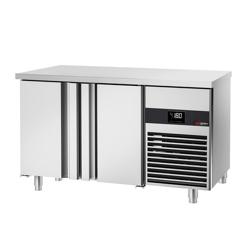 Commercial Counter Freezer PREMIUM - 1400x700mm - with 2 doors - incl. cutting board white - capacity 281 litres