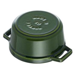 STAUB | LA COCOTTE - Mini Kookpot - Ø 100mm - Gietijzer - Basilicumgroen