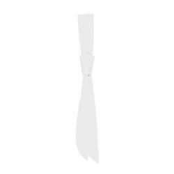 (5 stuks) KARLOWSKY | Service stropdas - 94 x 5 cm - Wit
