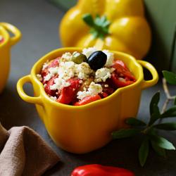 STAUB | CERAMIQUE - طنجرة كوكوت - 0,45 لتر - على شكل بابريكا - سيراميك - أصفر 