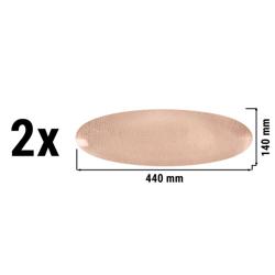 (2 stuks) SELTMANN WEIDEN | Coup bord - 440x140mm - Oud roze