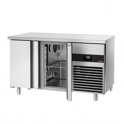 Vrieswerkbank PREMIUM - 1400x700mm - met 2 deuren - incl. snijplank rood