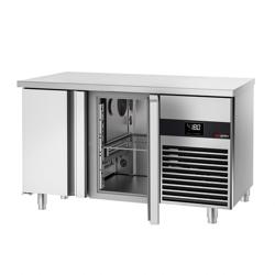 Mesa mostradora congeladora PREMIUM - 1400x700mm - mesa congelador - GN 1/1 - refrigeración ventilada - 2 puertas