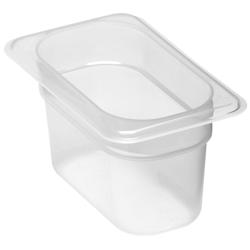 (6 pezzi) CAMBRO | Contenitore GN in polipropilene 1/9 - semi-trasparente - Altezza: 100 mm