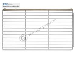 Coppia di guide in acciaio inox - 550mm - per serie SAS & POS7