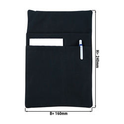 Borseta pentru casier - 16 x 24 - neagra