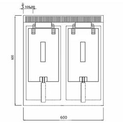 Friteuse électrique double – 10+10 litres – 18 kW
