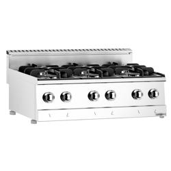 Gasfornuis - 900x600mm - 19,6 kW - 6 pits