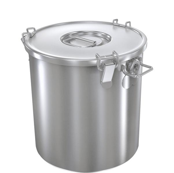 Voedselcontainer - incl. deksel - RVS - Ø 300mm - voor glühwein - 22 liter