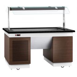 Buffet DUBLIN - 1,6 x 1,0 m - 4x GN 1/1 - Tina de refrigeración