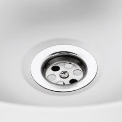 Handwaschbecken - Edelstahl - mit Wasserhan, Kniebedienung & Seifenspender