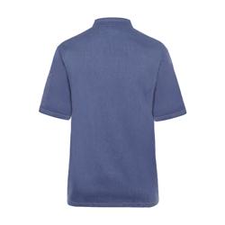 KARLOWSKY | Short-Sleeve Chef Jacket Jeans Style – Vintage Blue - Size 72 - Press-Stud Closure