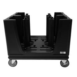 Dispensador de platos con ruedas - con 6 separadores ajustables