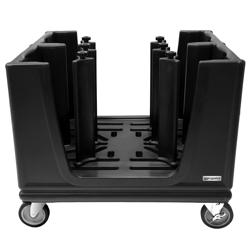 Distributore di piatti - non riscaldato - con ruote e 6 divisori regolabili - 180 - 480 piatti