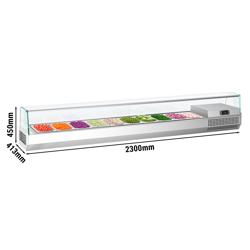 Vetrina Refrigerata Porta Ingredienti / Vetrina Gastronorm PREMIUM PLUS - 2300x413mm - 10x GN 1/3