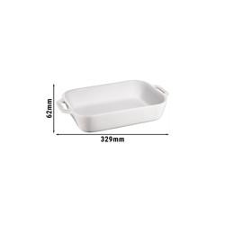 STAUB | CERAMIQUE - Ovenschaal - 270x200mm - Keramiek - Puur wit
