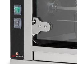 Grill gazowy do kurczaka PREMIUM - 23,5 kW - z 5 szpikulcami na 25 kurczaków	