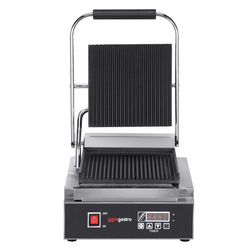 Parrilla de contacto digital - ranurada arriba + abajo | Parrilla de mesa | Parrilla múltiple | Tostadora para sándwiches | Parrilla eléctrica | Paninimaker