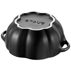 STAUB| Ceramic Pumpkin Cocotte – Black - Ø 120 mm