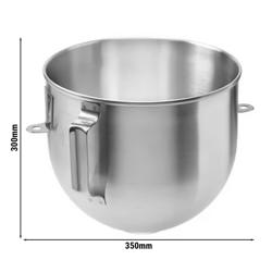 Keverőgép üst - Ø 350 mm - rozsdamentes acél - készülékhez: RSK35