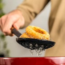 STAUB | Spumieră - 310 mm - silicon - negru/lemn