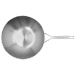 DEMEYERE | Industry 5 Wok Pan – Ø300mm / 12'' - Flat Base - 18/10 Stainless Steel - Induction Ready